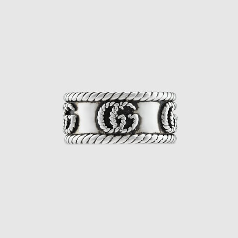 GG Marmont wide ring in 925 sterling silver | GUCCI® US