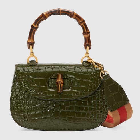 Sac Gucci Bamboo 1947 en crocodile