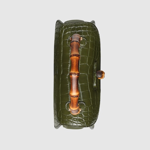 Gucci Bamboo 1947 crocodile bag
