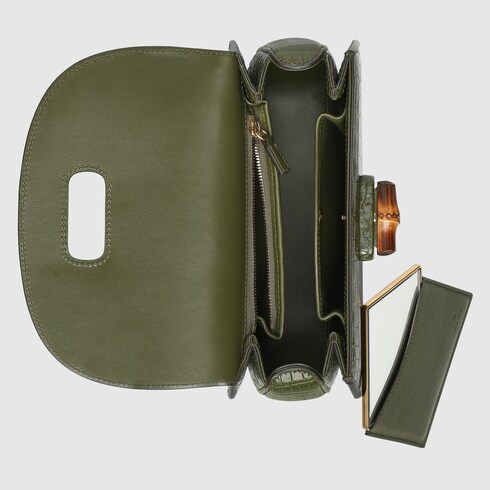 Bolso de cocodrilo Gucci Bamboo 1947