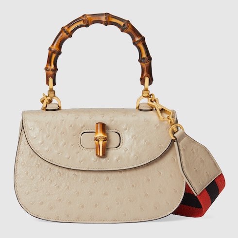 [구찌 뱀부 1947] 오스트리치 핸드백