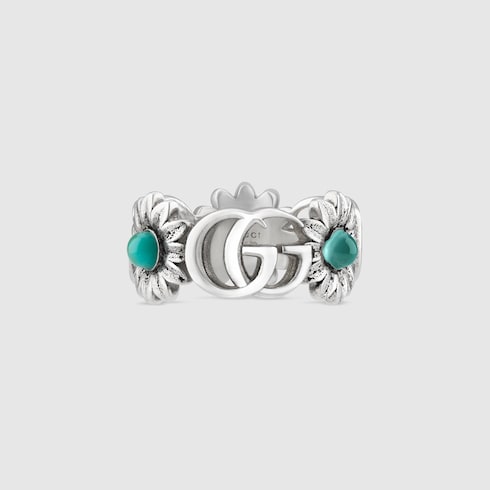 Anello con madreperla GG Marmont
