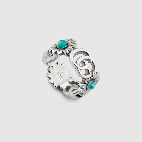 Anello con madreperla GG Marmont