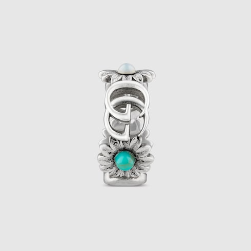 925 Sterling Silver Double G Flower Ring | GUCCI® US