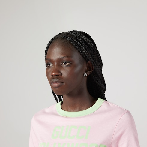 Gucci Interlocking系列耳钉
