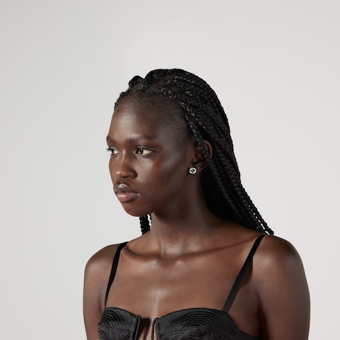 Серьги-пусеты Gucci Interlocking