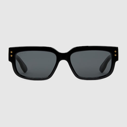 Rectangular frame sunglasses