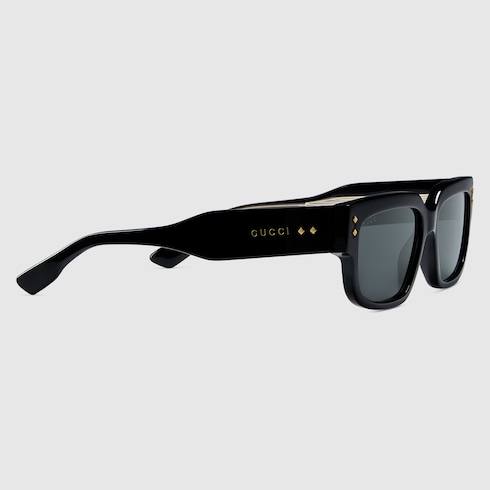 Rectangular frame sunglasses
