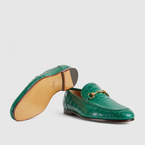 Gucci Jordaan loafer in crocodile GUCCI® US