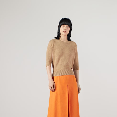 Cashmere top with Horsebit