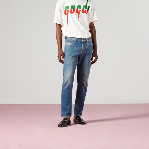 GUCCI グッチ 直営店購入 デニムワンピース 半日着用 レディース M〜L-