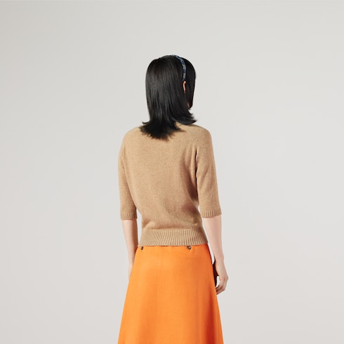 Cashmere top with Horsebit