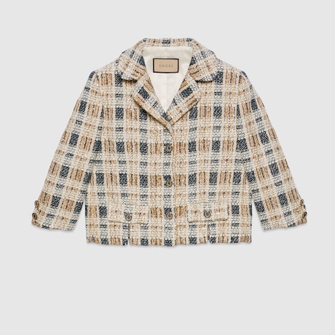 Gucci Lurex tweed jacket. 1