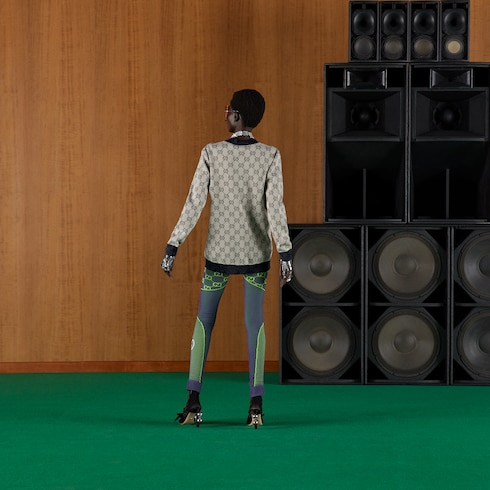 GGコットンジャカード カーディガン