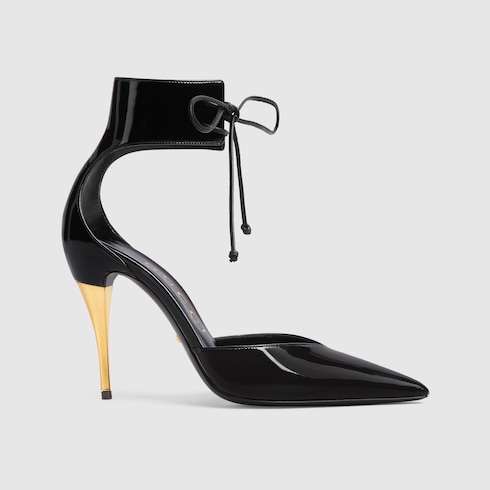 gucci lace up heels