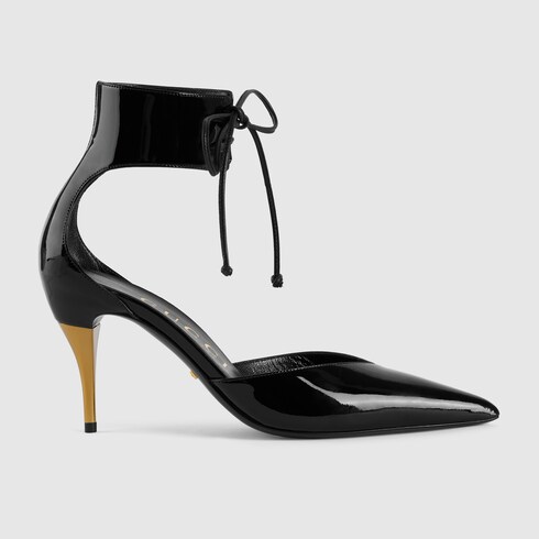Gucci Women's mid-heel patent pump. 1
