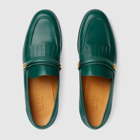 Men's loafer with mirrored G in dark 