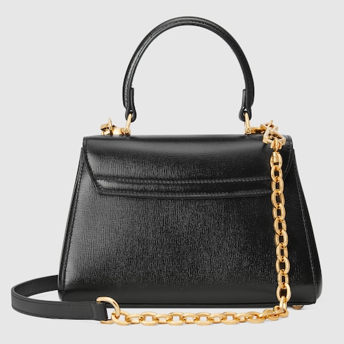 Gucci Horsebit 1955 Mini Henkeltasche in schwarzes Leder GUCCI DE