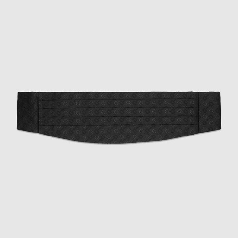 Gucci Wool silk Horsebit jacquard cummerbund. 1 Gucci Wool silk Horsebit jacquard cummerbund. 1