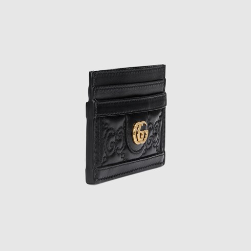 Gucci Black Gucci Signature Zip Card Holder Gucci