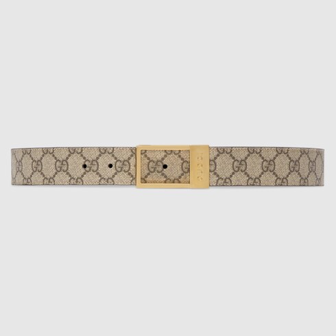 GUCCI Gg Supreme Belt - Black for Men