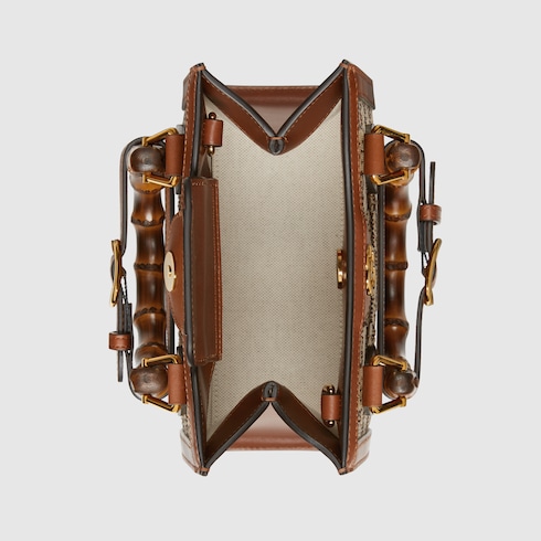 Маленький-сумка-тоут Gucci Diana с кристаллами