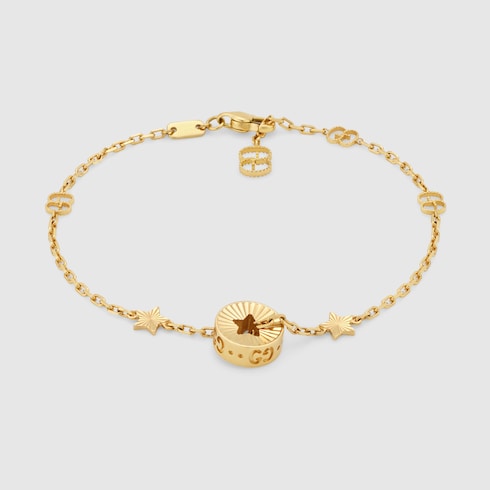GUCCI★アイコン 18K スター インターロッキングG ブレスレット 729370_J8500_8000_002_100_0000