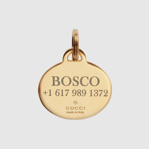 Chapa de identificación con GG para mascota