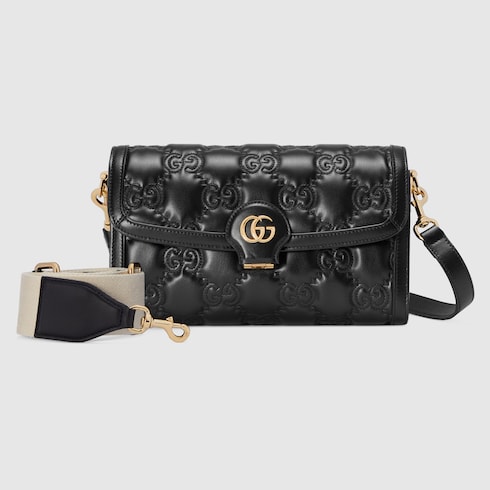 Schwarze high quality GUCCI Leder-Handtasche