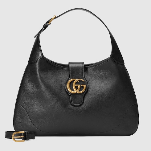 Bolsa gucci negra de piel new arrivals