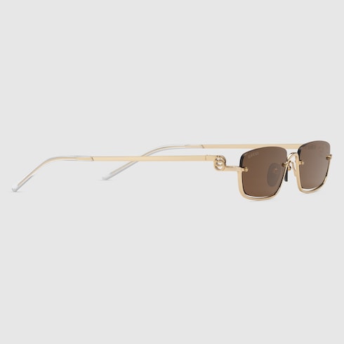 Lentes de sol con marco rectangular