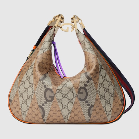 Gucci Attache medium shoulder bag in multicolour GG canvas