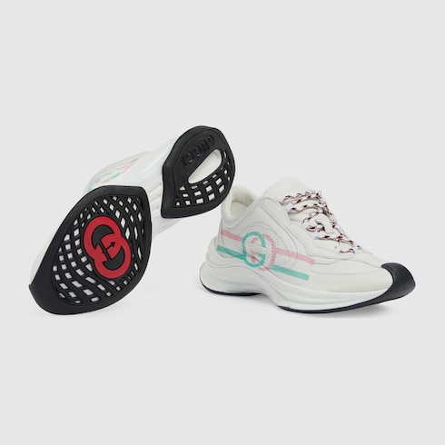 White gucci style on sale trainers