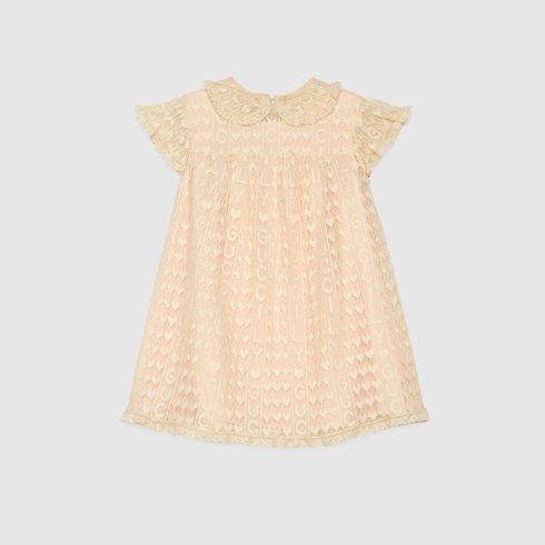 Baby Guccily lace cotton dress