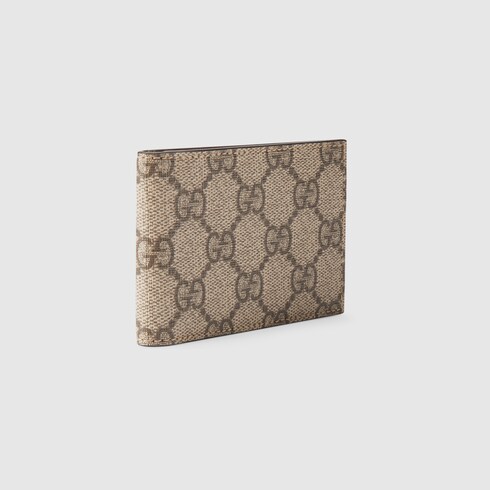 Gucci Men's Signature Brown Leather Web Wallet