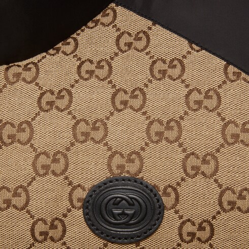 GG cotton canvas puffer vest 