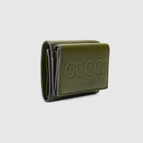 GUCCI ロゴ ミニウォレットフォレストグリーン レザー | GUCCI® JP