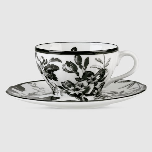 Set di due tazzine e piattini da tè Herbarium