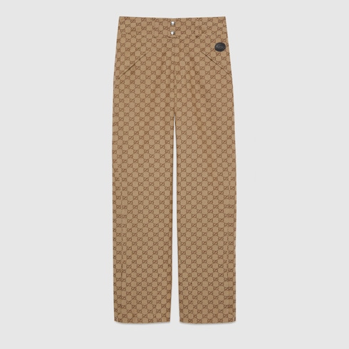 GG cotton canvas trouser