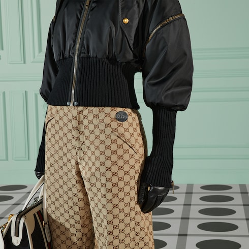 GG cotton canvas trouser