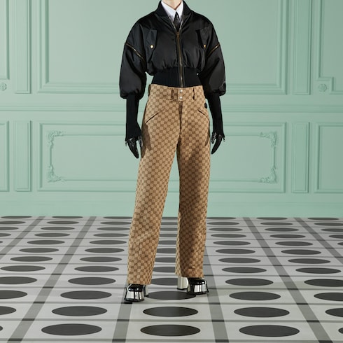 GG cotton canvas trouser