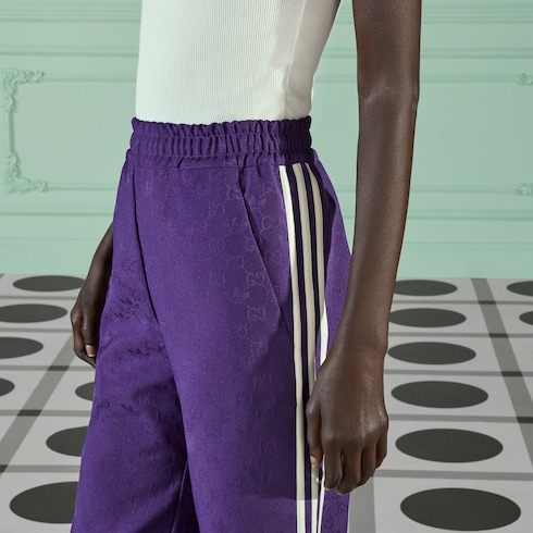 Gucci adidas x Gucci GG Trefoil wide-leg pant - 702991ZAI225054