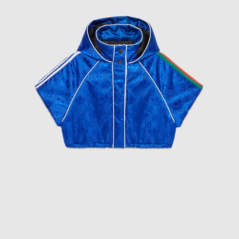 Gucci adidas x Gucci GG Trefoil nylon cropped jacket. 1