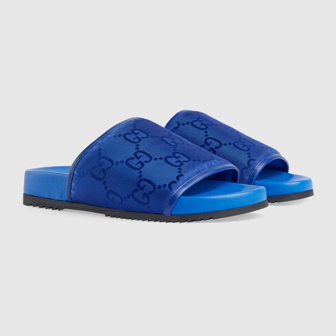 gucci navy slides
