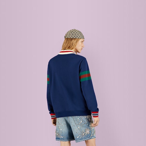 Gucci best sale sweatshirt stripe