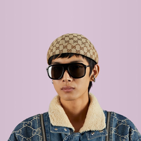 Aviator acetate sunglasses gucci clearance