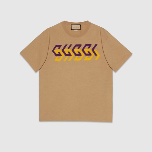 Gucci Cotton jersey T-shirt with Gucci print. 8