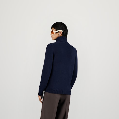 Pull à col roulé en maille de cachemire