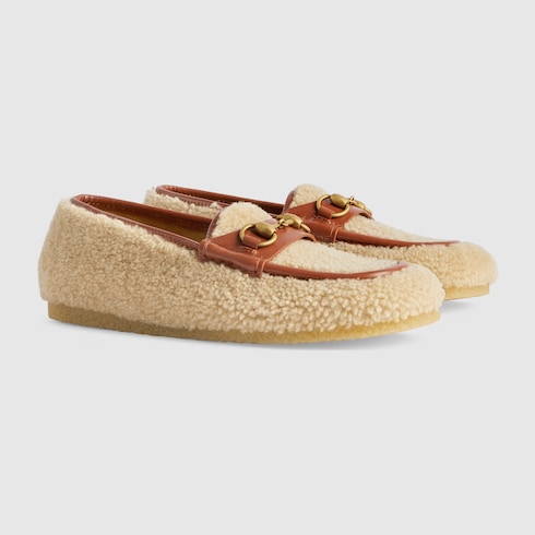 Gucci shearling driver on sale