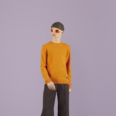 Orange cashmere clearance jumper